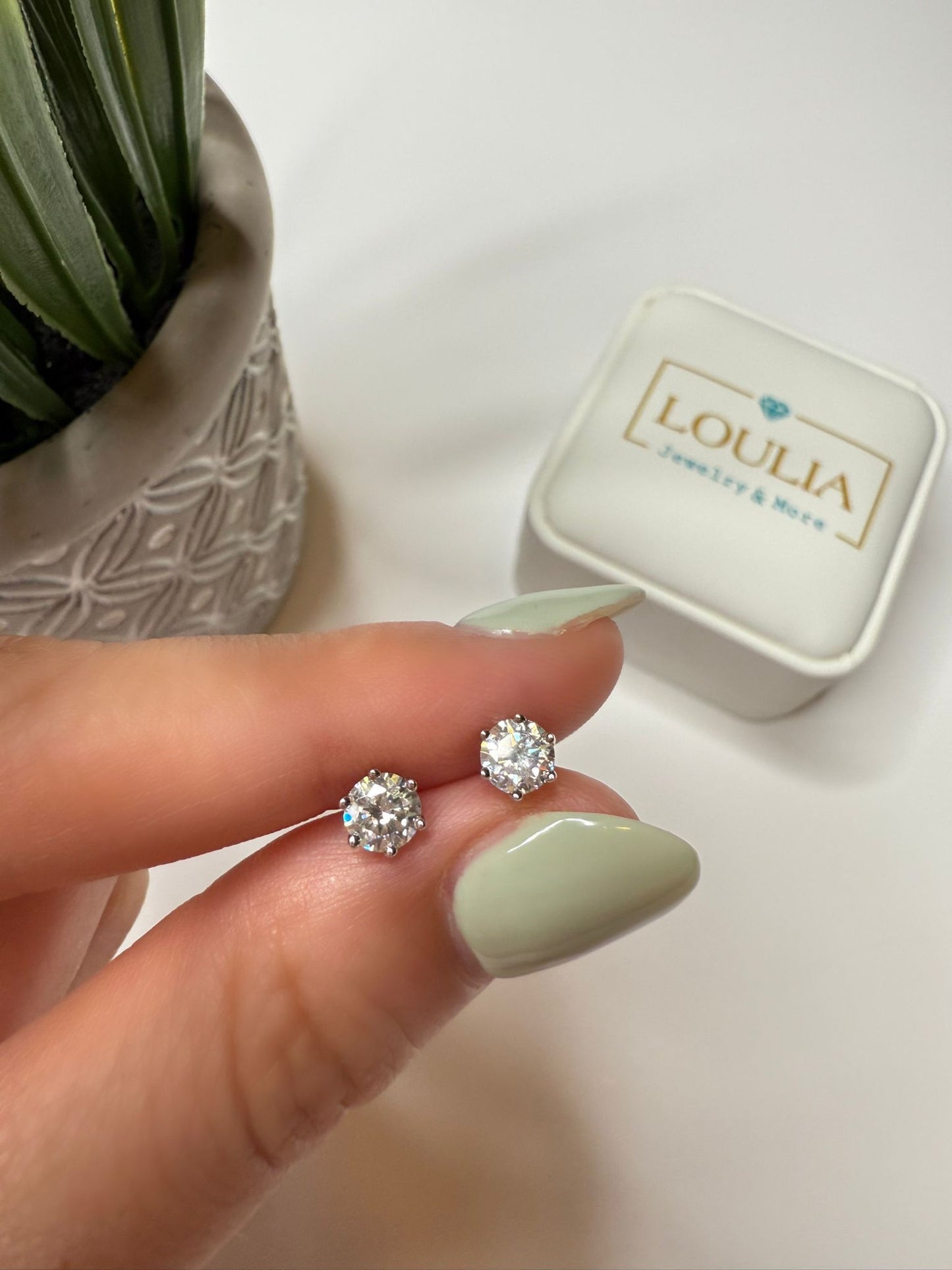 1ct Stud Earrings
