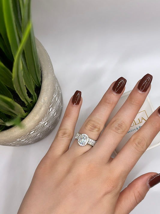 Solitaire oval Cut set