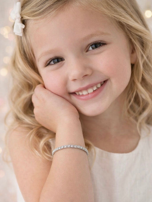 Little girls Tennis bracelet – 13 cm