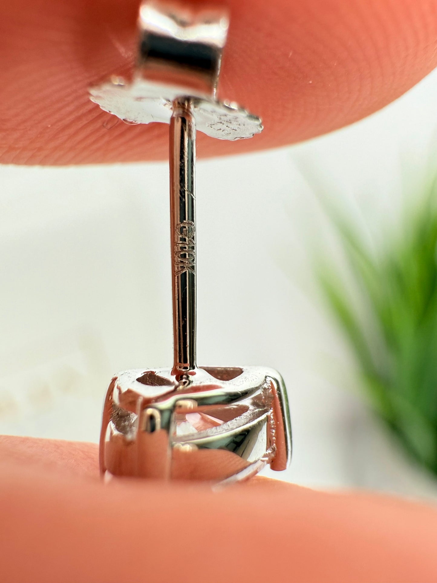 1.2 ct pear cut earrings