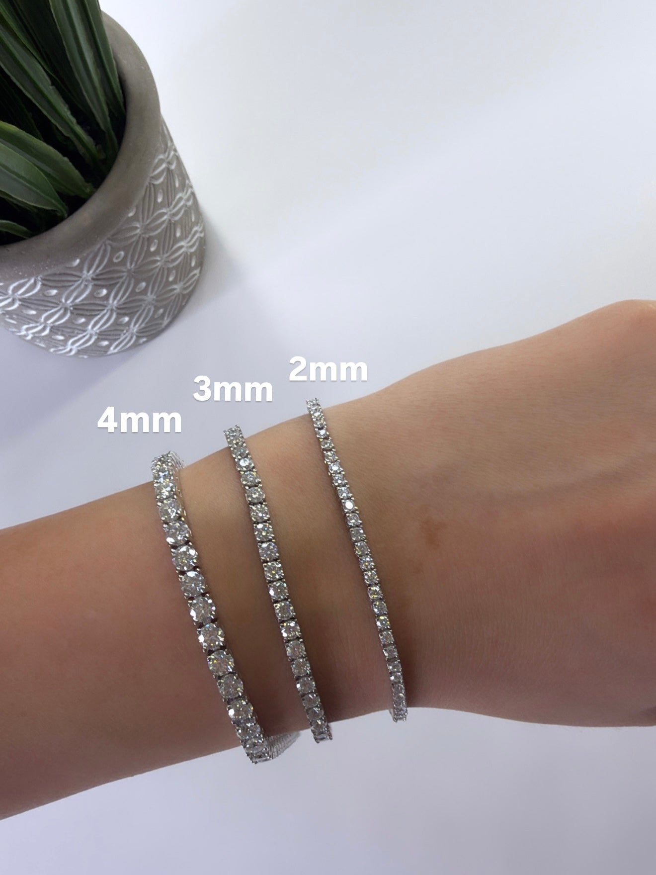 Little girls Tennis bracelet – 13 cm