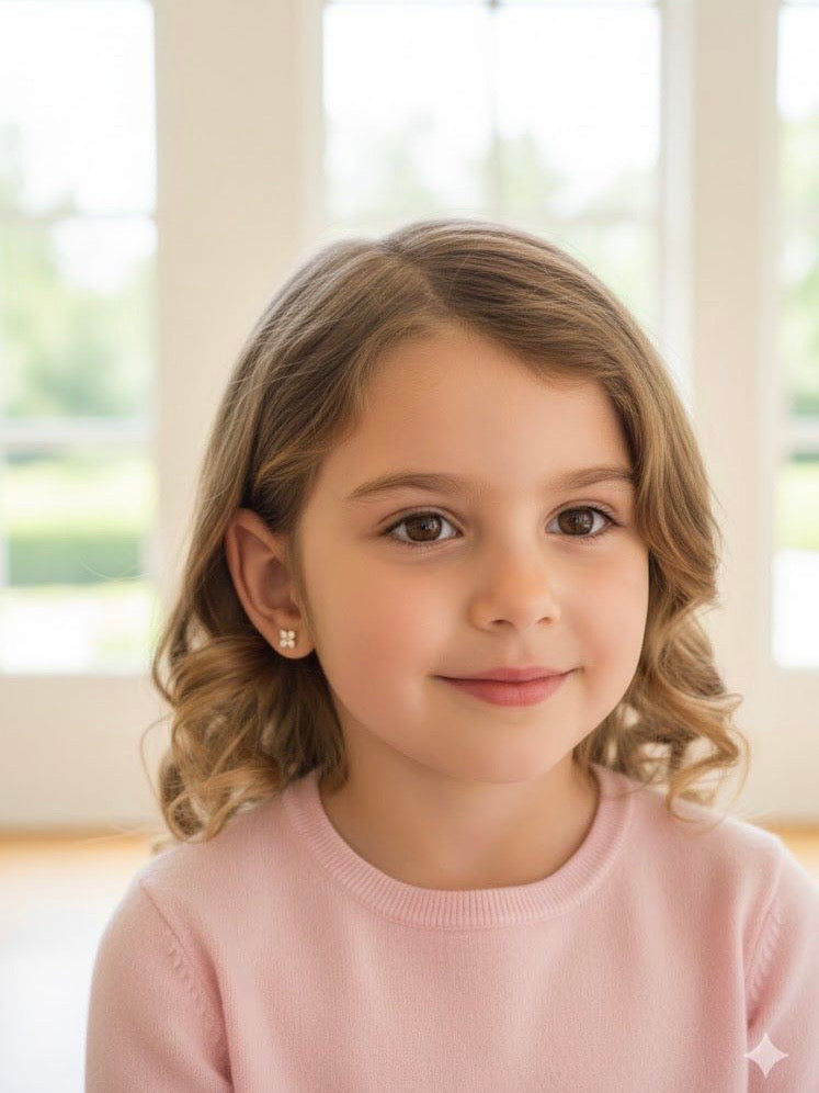 Four-Stone Stud Earrings