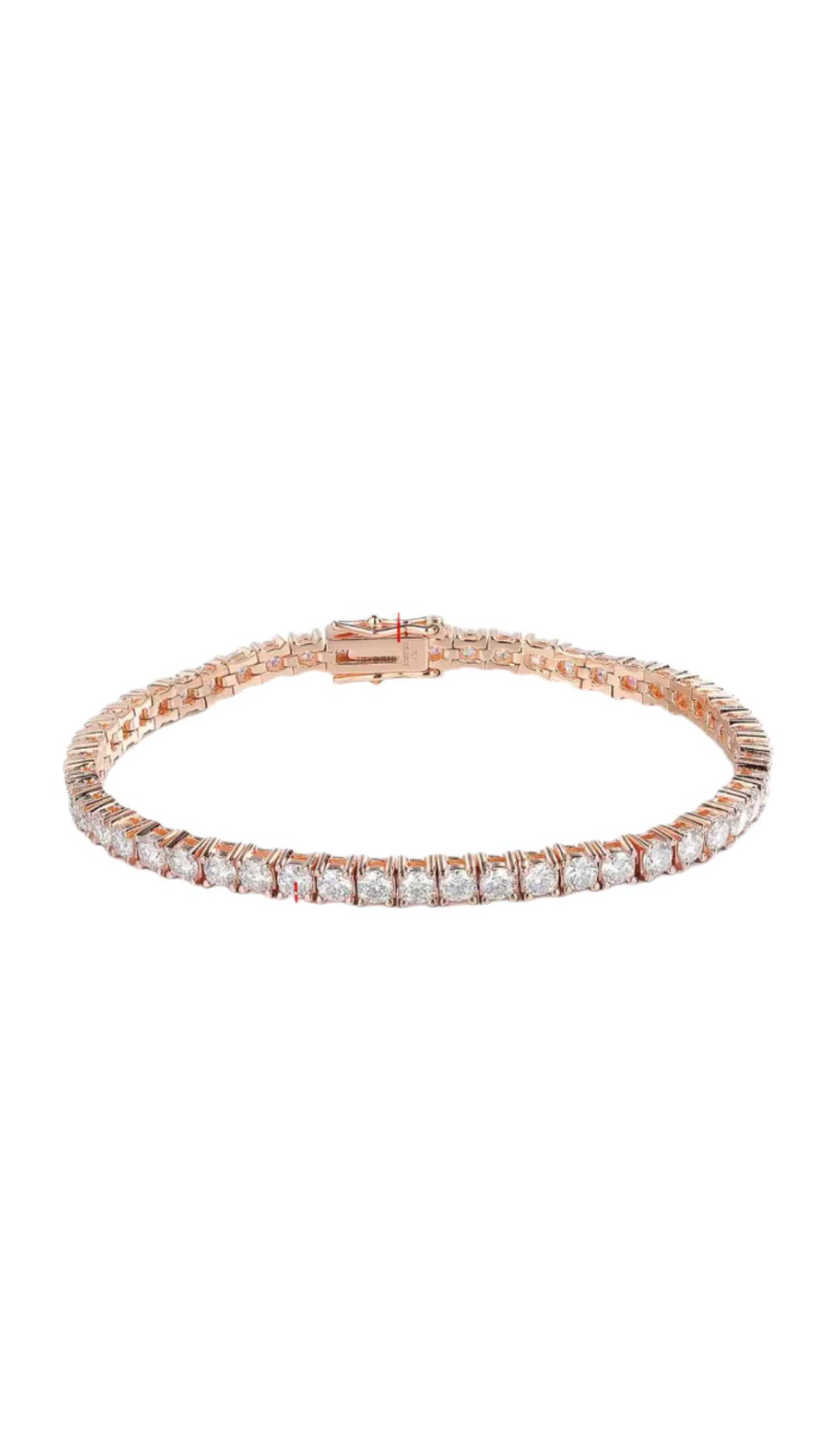 Rose gold tennis bracelet