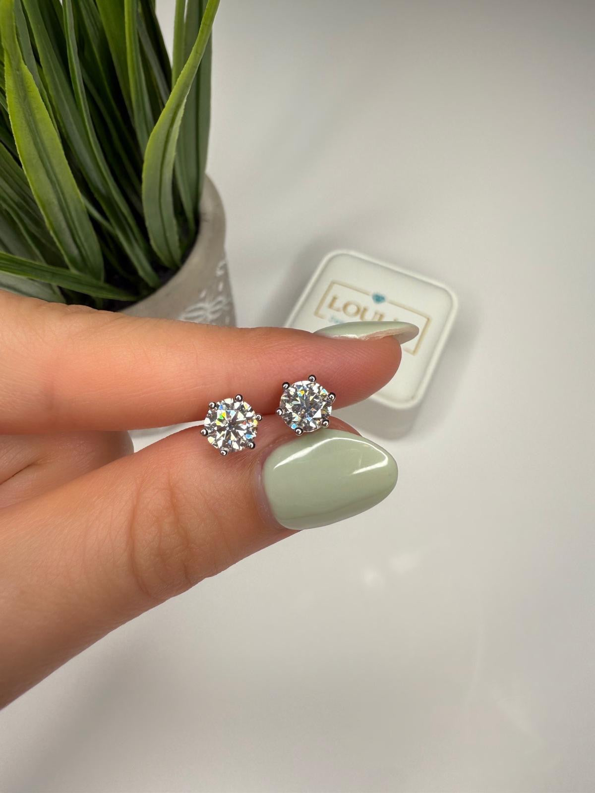 2ct Stud earrings