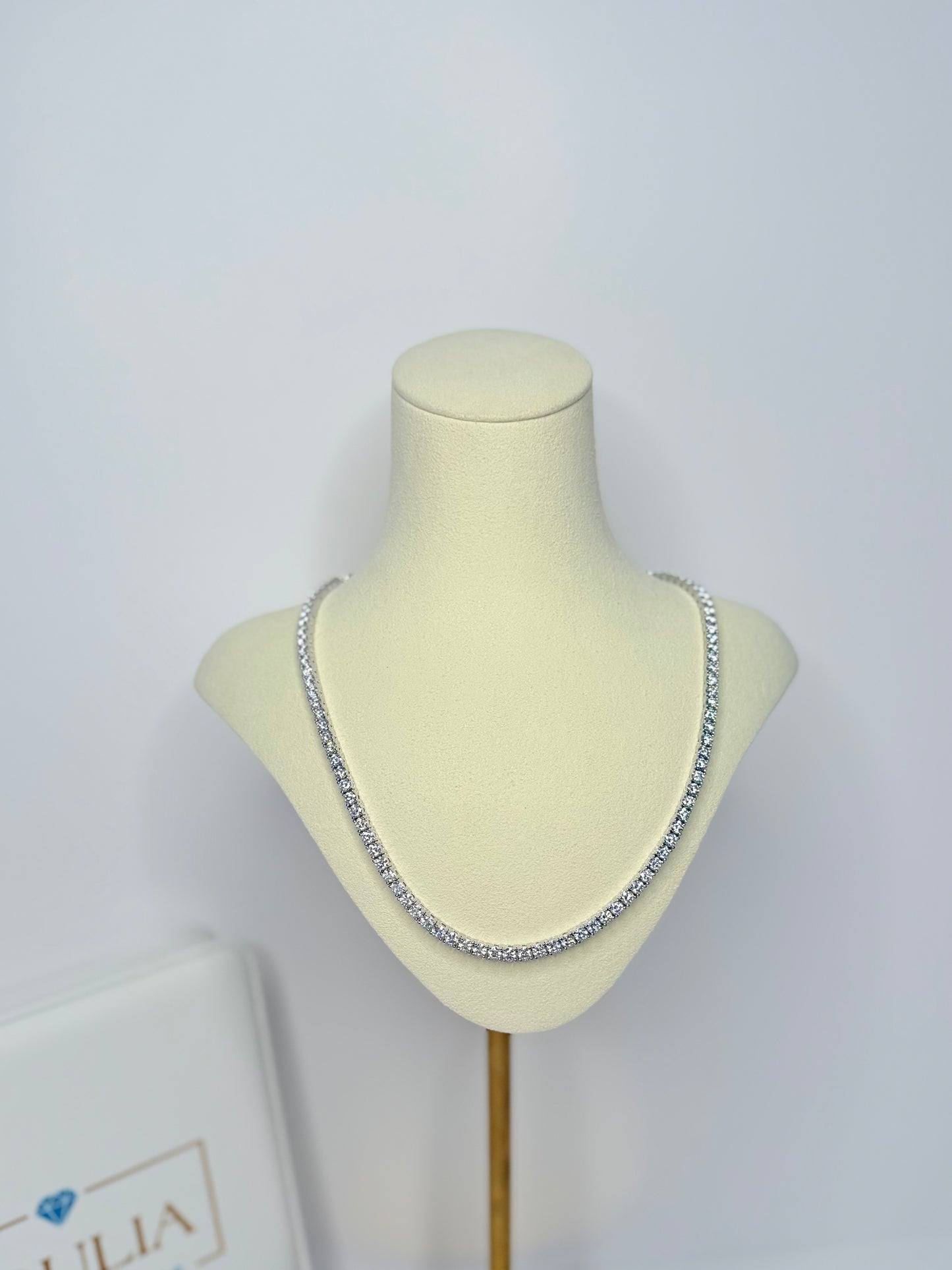 4mm tennis necklace