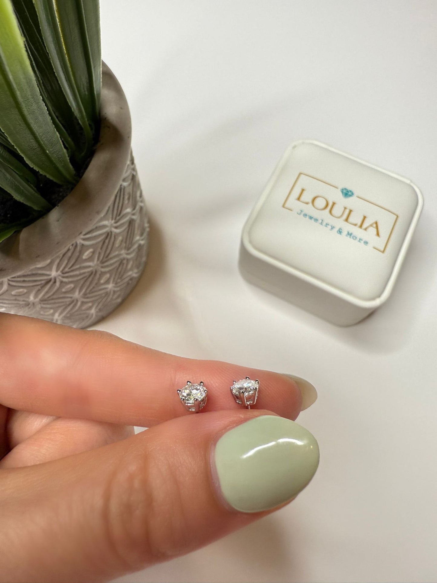 1ct Stud Earrings