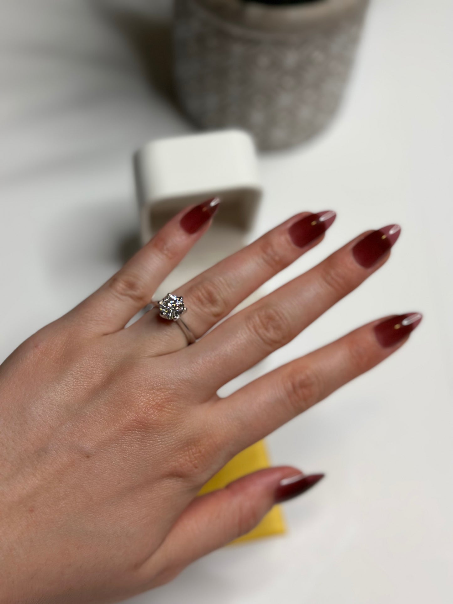 Round Cut solitaire